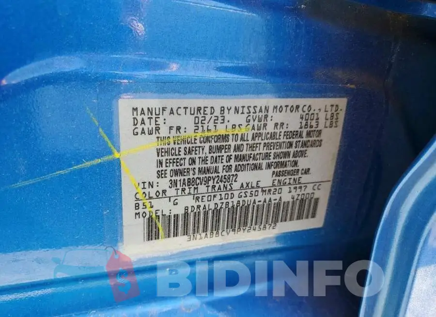 3N1AB8CV9PY245872 Photo# 12