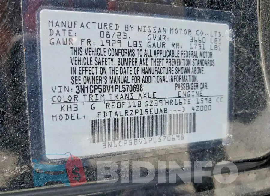 3N1CP5BV1PL570698 Photo# 12