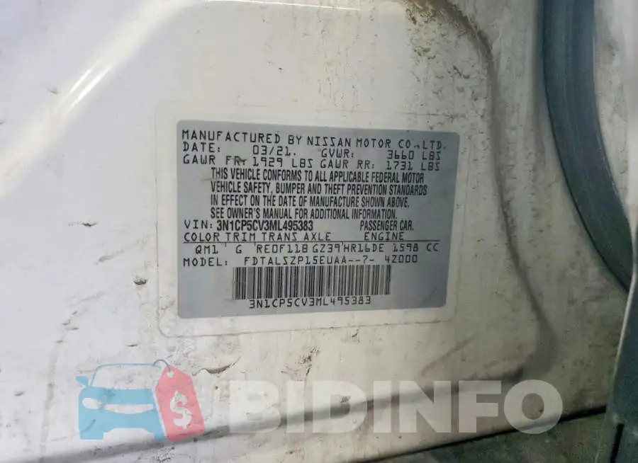 3N1CP5CV3ML495383 Photo# 13