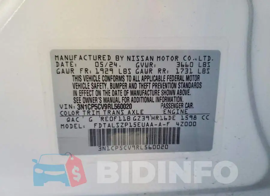 3N1CP5CV9RL560020 Photo# 14
