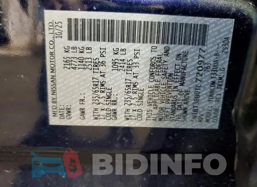 5N1BT3BB0TC720977 Photo# 13
