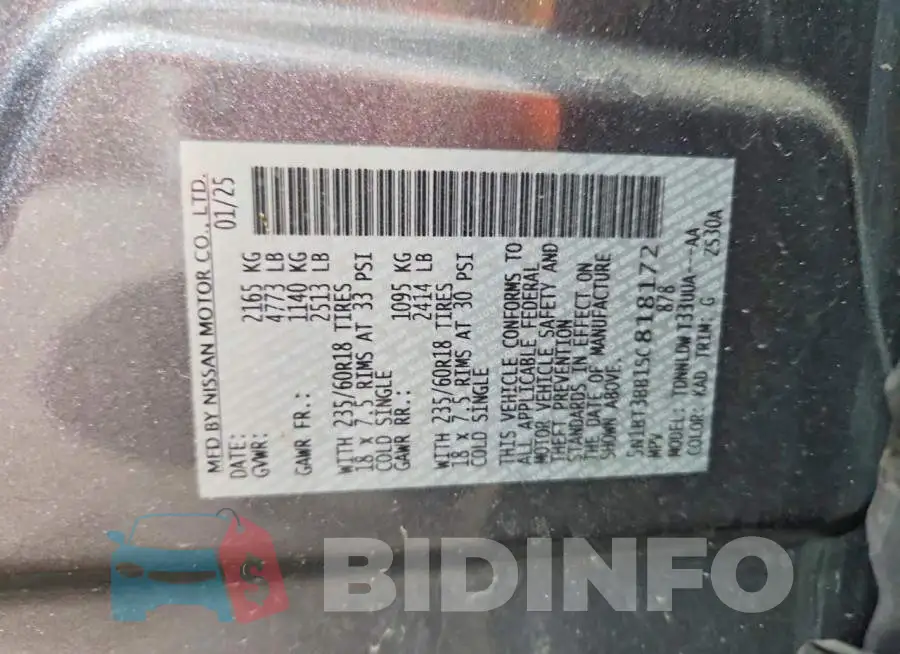5N1BT3BB1SC818172 Photo# 14