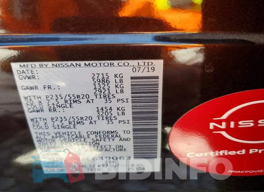 5N1DR2MN4KC649063 Photo# 12