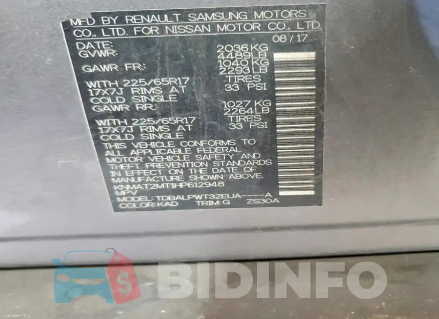 KNMAT2MT1HP612948 Photo# 13