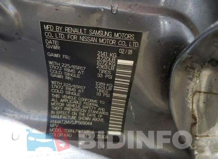 KNMAT2MV5JP569044 Photo# 12