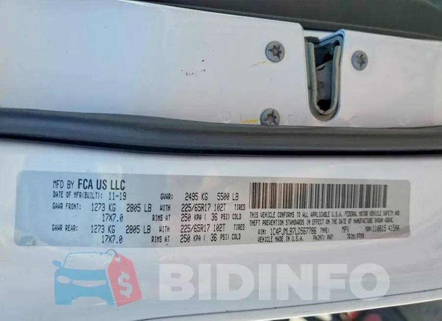 1C4PJMLB7LD567786 Photo# 14