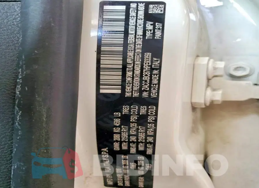 ZACCJBCB7HPE93359 Photo# 14
