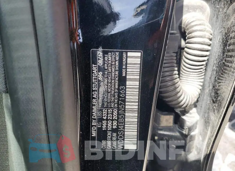 WDDSJ4EB5JN571663 Photo# 12