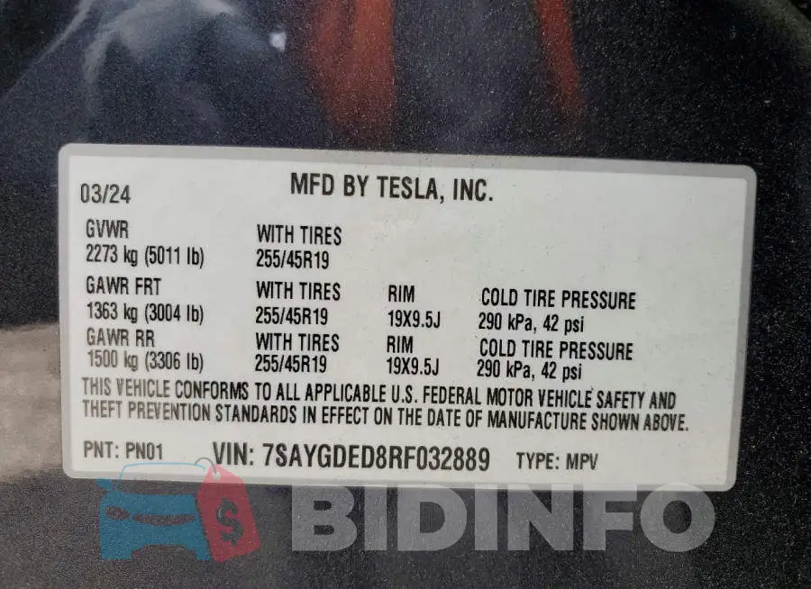 7SAYGDED8RF032889 Photo# 14
