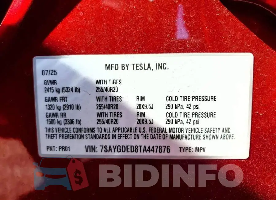 7SAYGDED8TA447876 Photo# 14