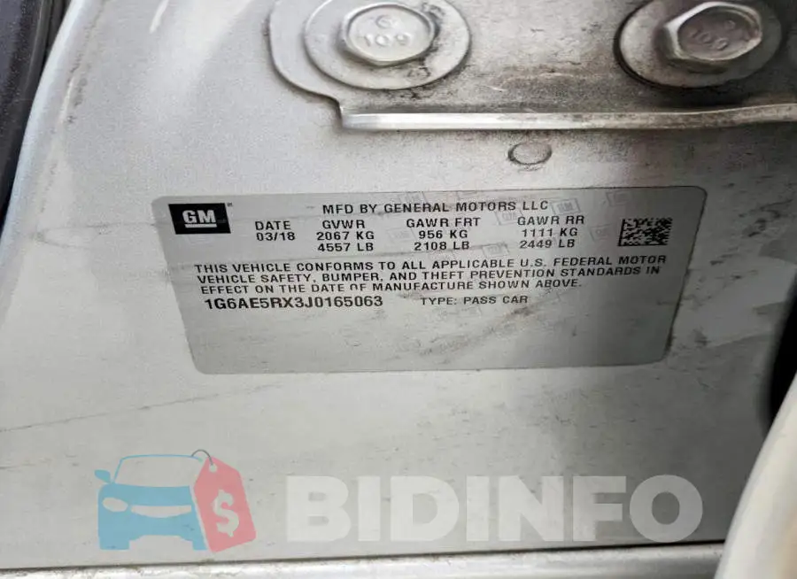 1G6AE5RX3J0165063 Photo# 12