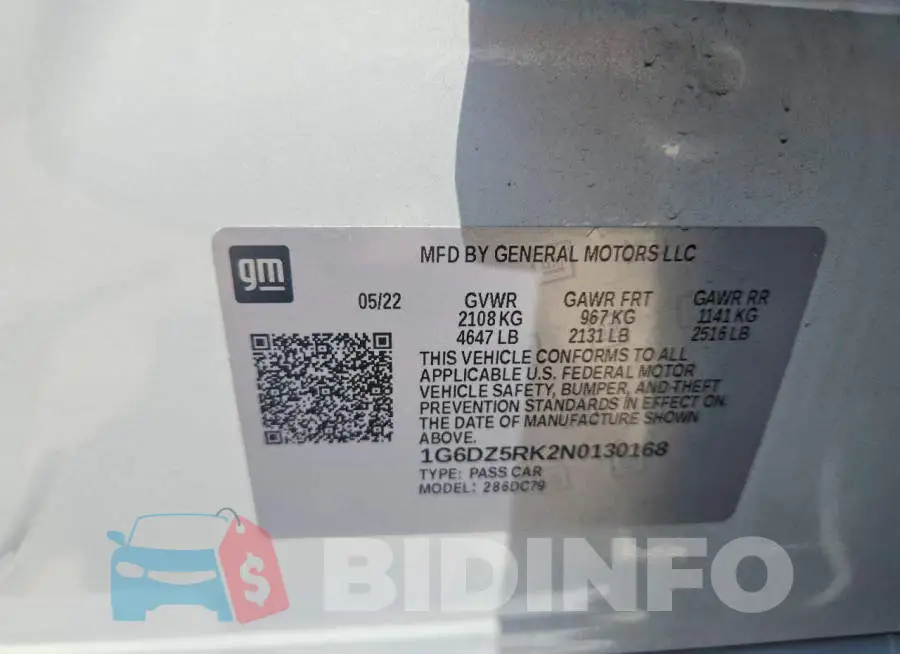 1G6DZ5RK2N0130168 Photo# 13