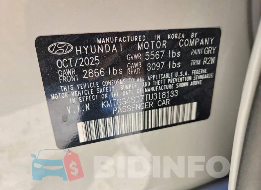 KMTGG4SD7TU318133 Photo# 12