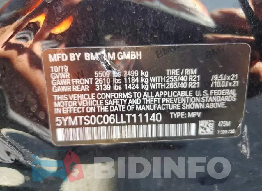 5YMTS0C06LLT11140 Photo# 13