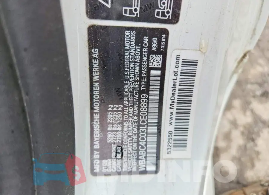WBABC4C03LCE08899 Photo# 12