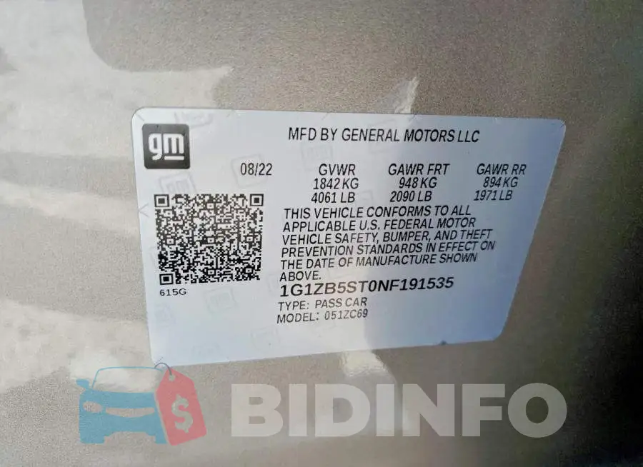 1G1ZB5ST0NF191535 Photo# 12