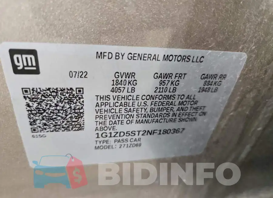 1G1ZD5ST2NF180367 Photo# 13