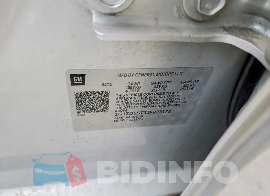 1G1ZD5ST3JF223172 Photo# 12