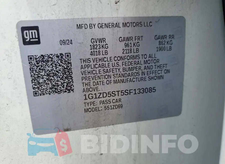 1G1ZD5ST5SF133085 Photo# 12