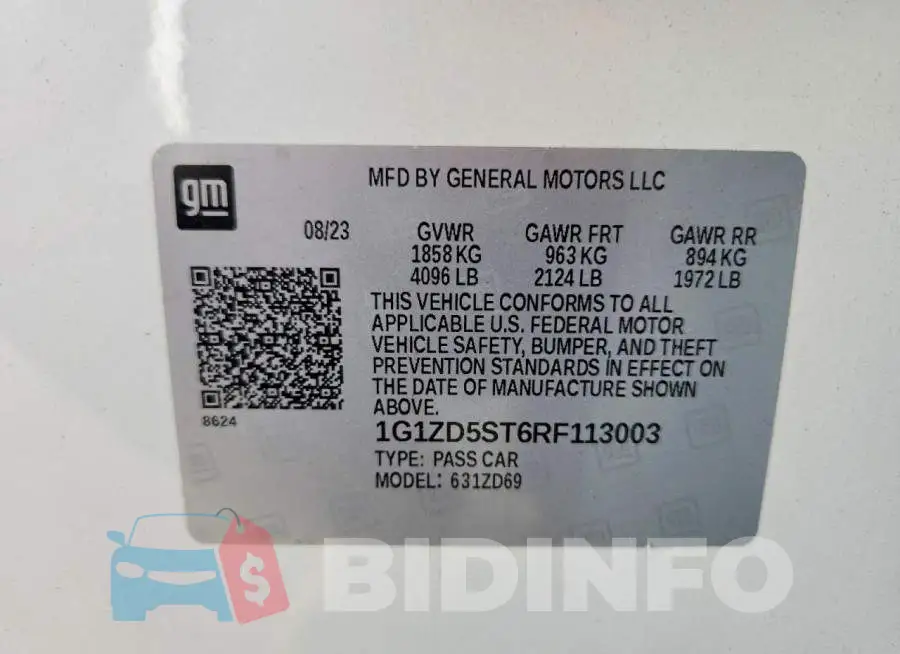 1G1ZD5ST6RF113003 Photo# 12