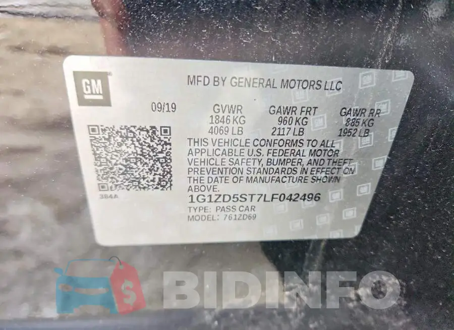 1G1ZD5ST7LF042496 Photo# 13