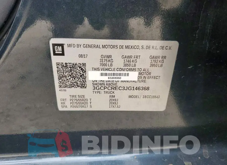 3GCPCREC3JG146368 Photo# 12