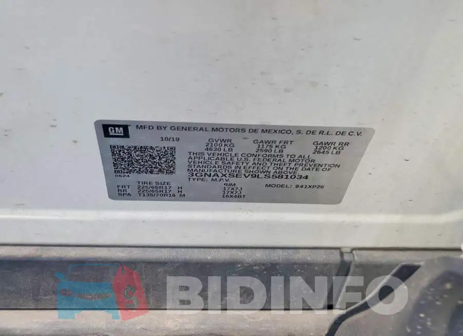 3GNAXSEV9LS581034 Photo# 13
