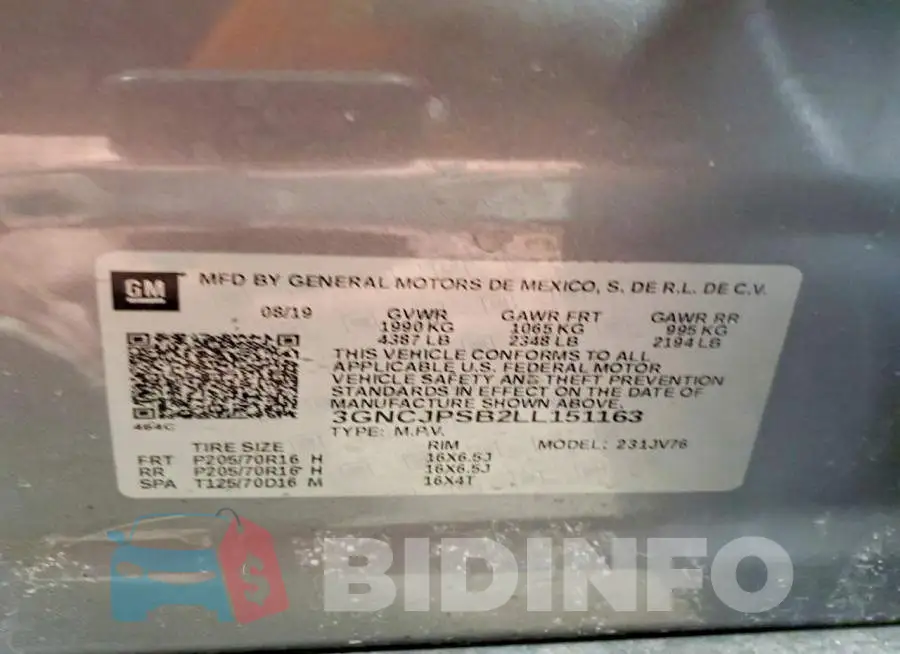 3GNCJPSB2LL151163 Photo# 13