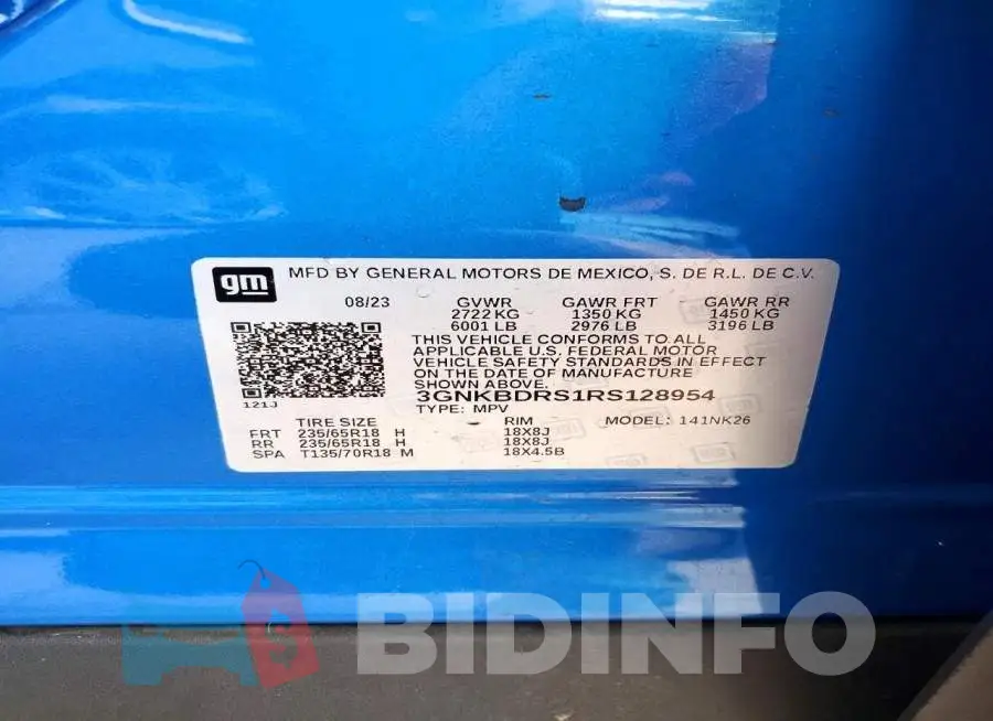 3GNKBDRS1RS128954 Photo# 13