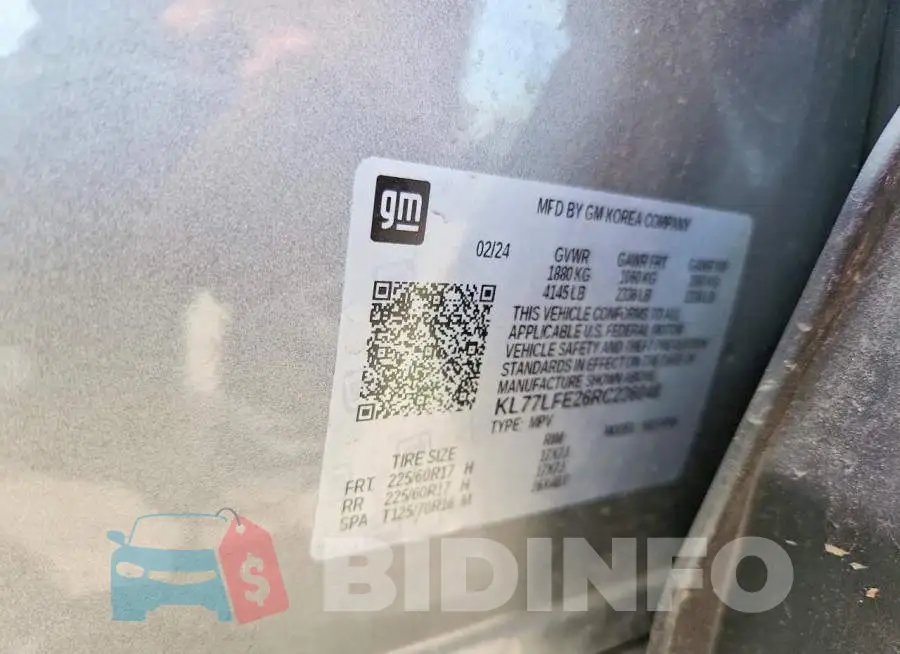 KL77LFE26RC236048 Photo# 13
