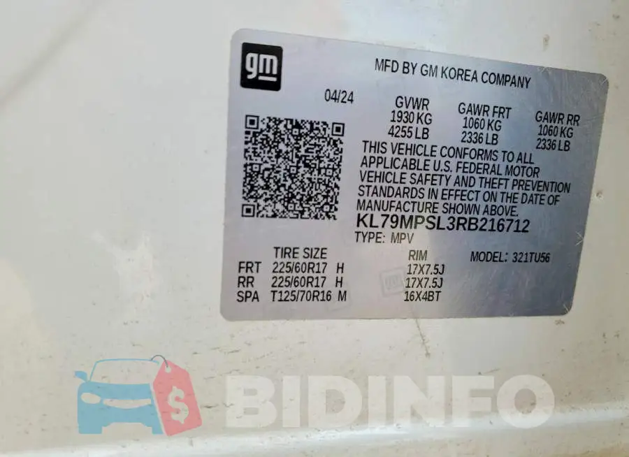 KL79MPSL3RB216712 Photo# 14