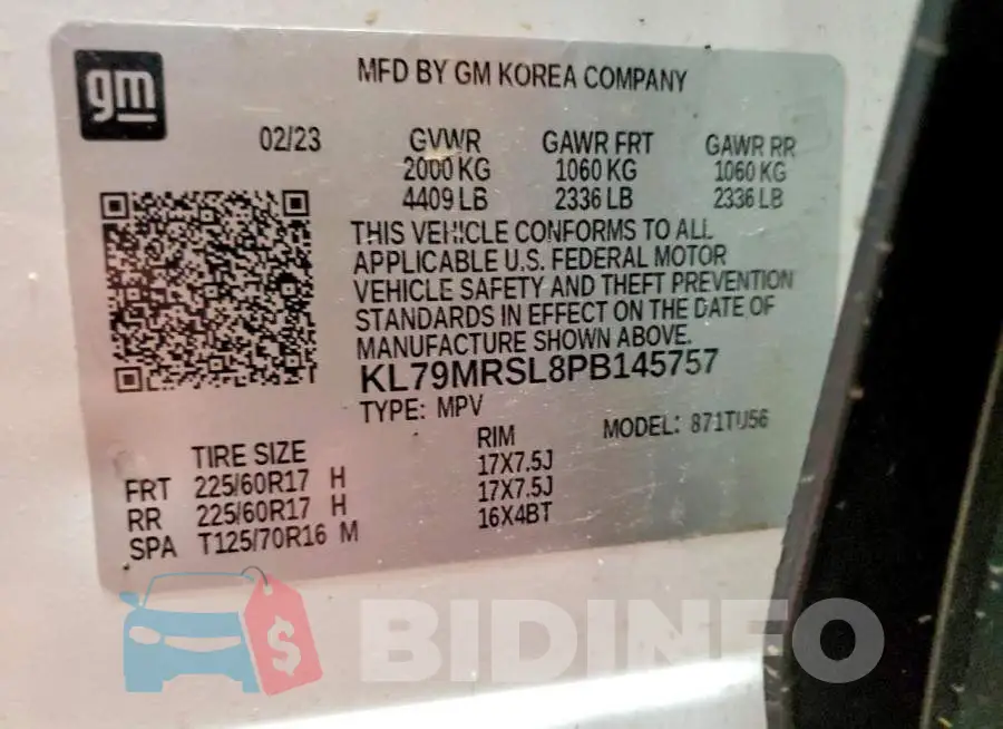 KL79MRSL8PB145757 Photo# 13
