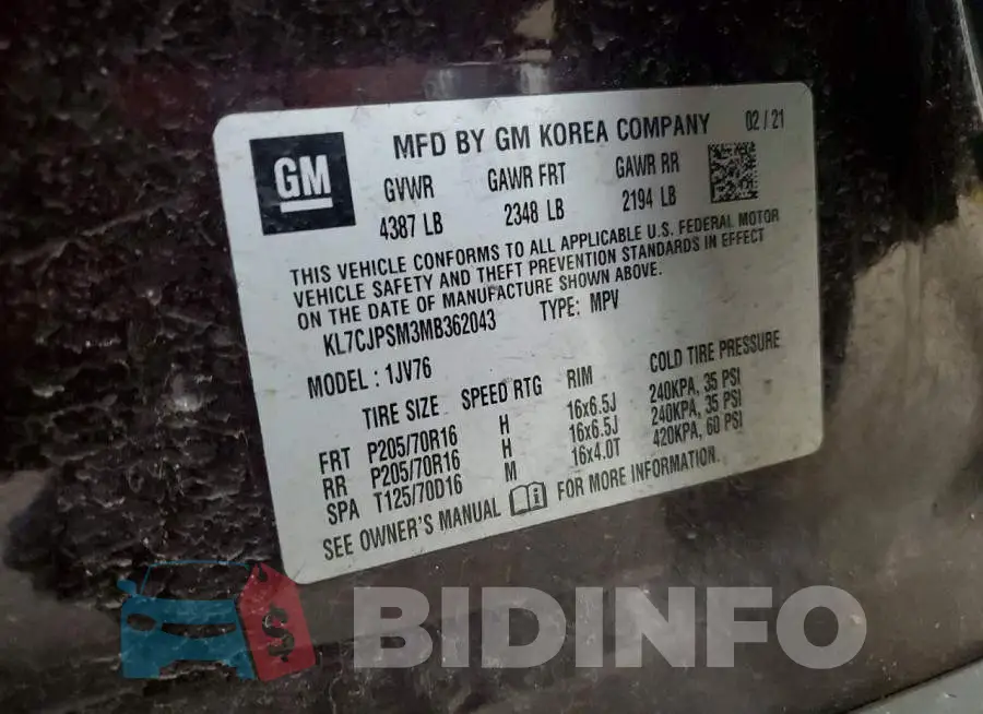KL7CJPSM3MB362043 Photo# 12