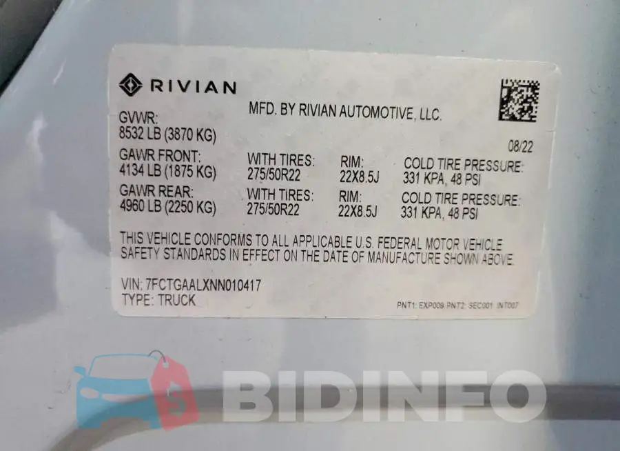 7FCTGAALXNN010417 Photo# 12