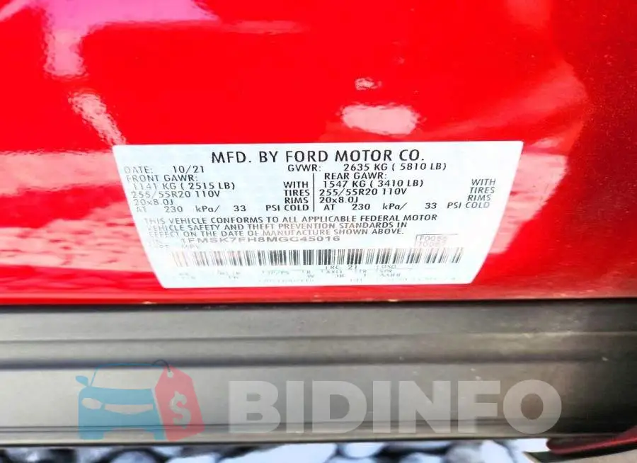 1FMSK7FH8MGC45016 Photo# 12