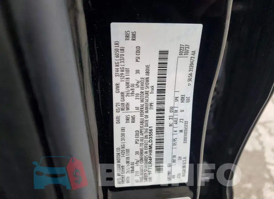 1FTER4FH8MLD35561 Photo# 13