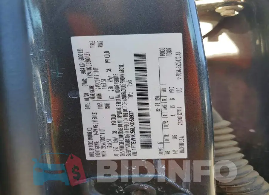 1FTEW1C56LKD50937 Photo# 12