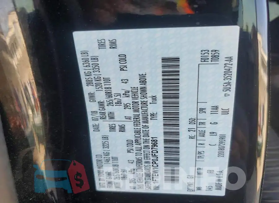1FTEW1CP0JFD79681 Photo# 12