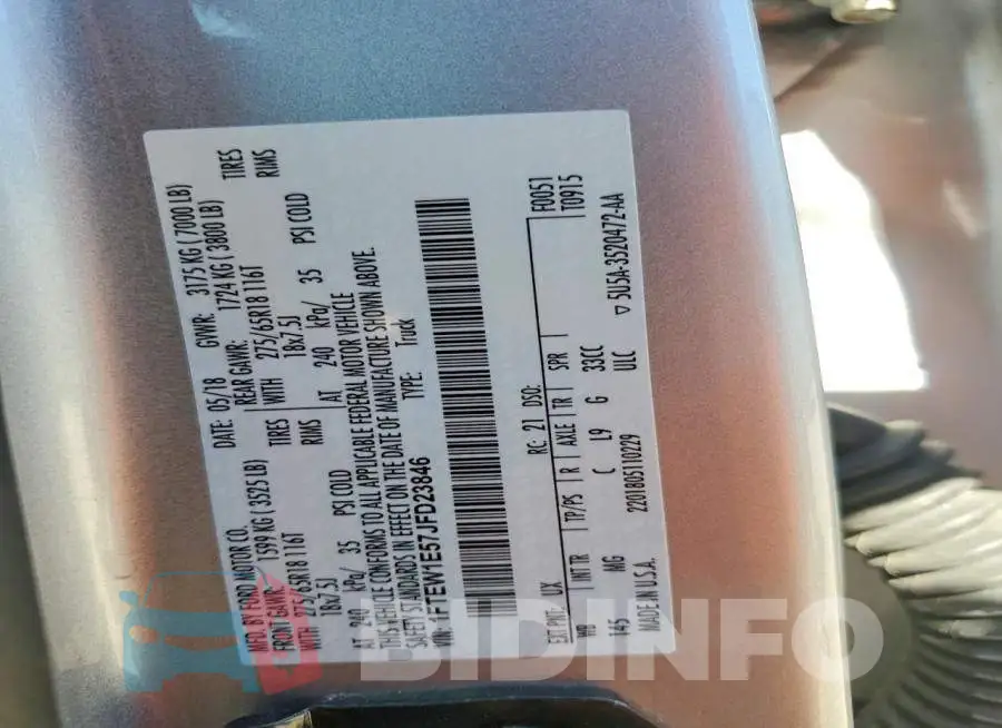 1FTEW1E57JFD23846 Photo# 12