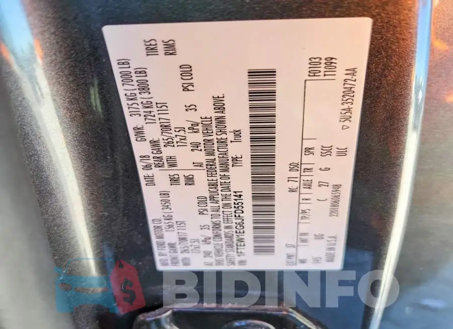 1FTEW1EG6JFD55141 Photo# 12