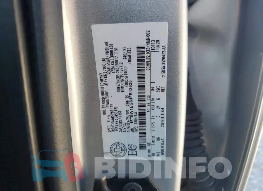 1FTEW1EG8JFB13628 Photo# 12