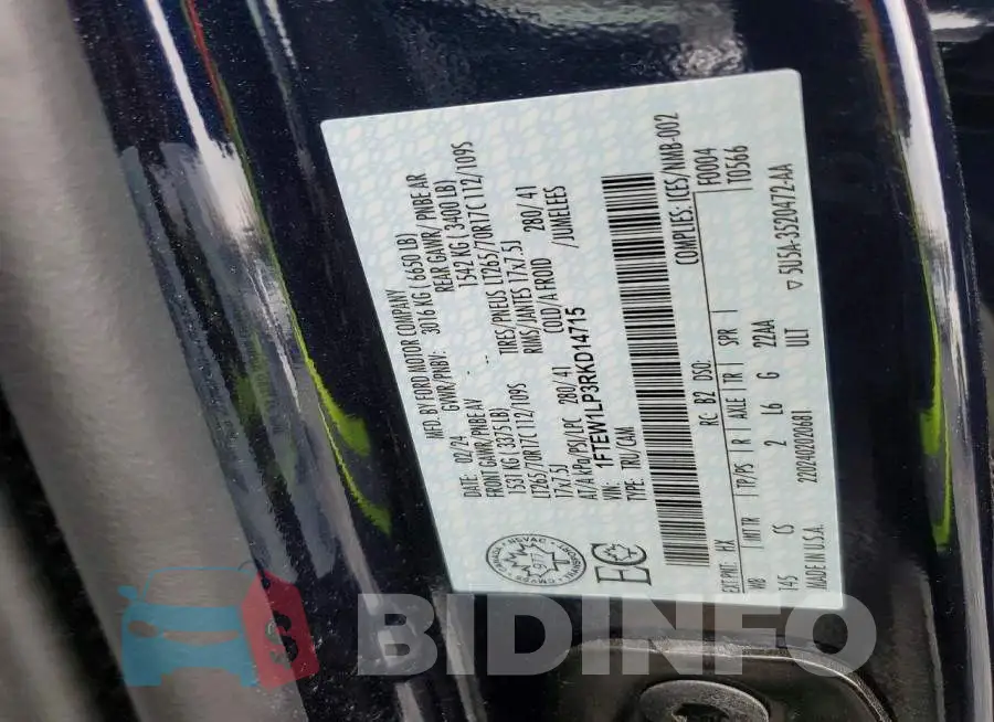 1FTEW1LP3RKD14715 Photo# 13