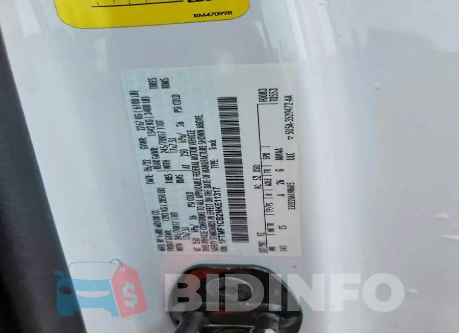 1FTMF1CB2NKE11317 Photo# 12