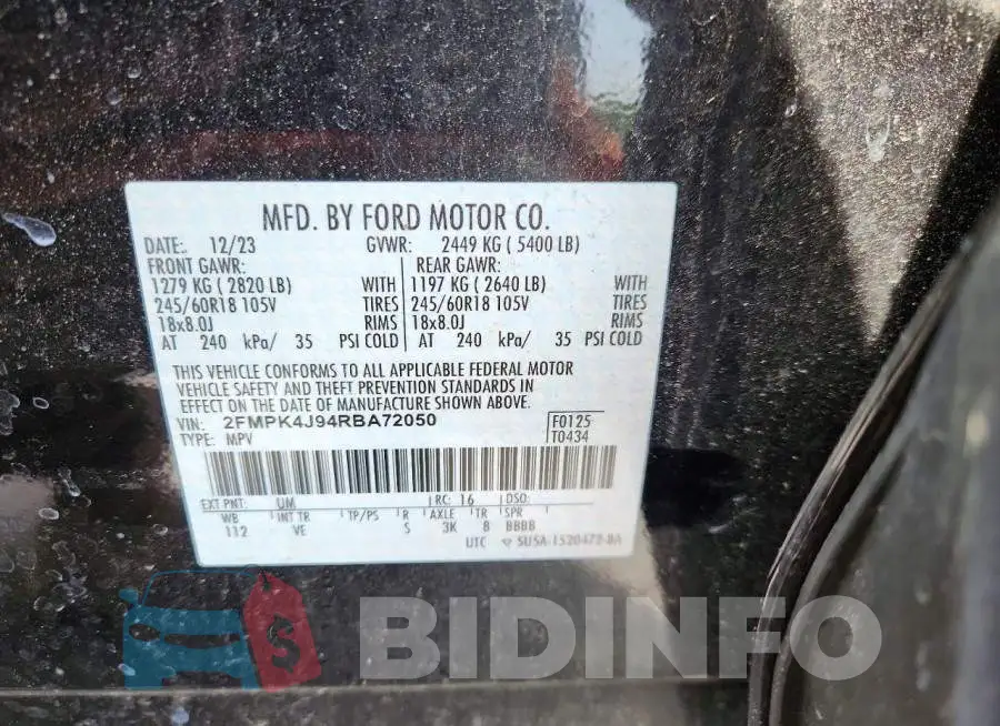 2FMPK4J94RBA72050 Photo# 13
