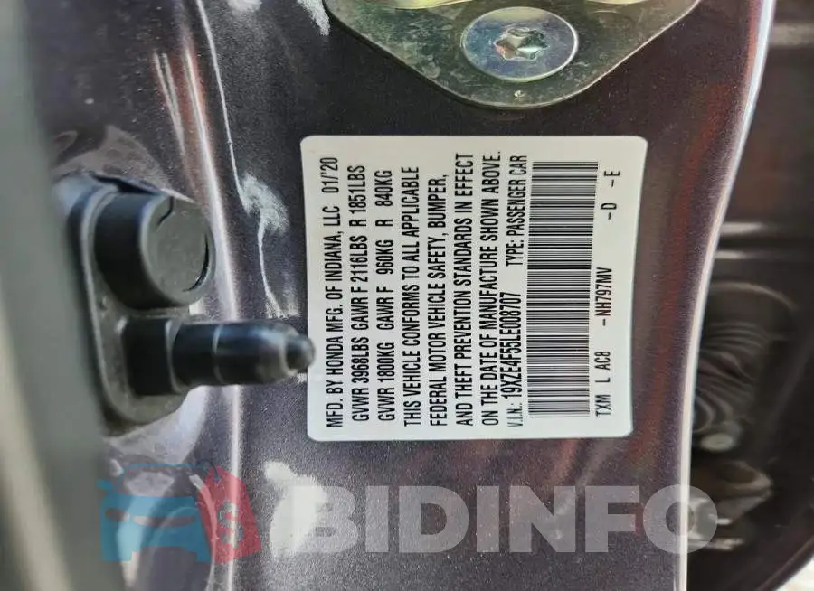 19XZE4F55LE008707 Photo# 12