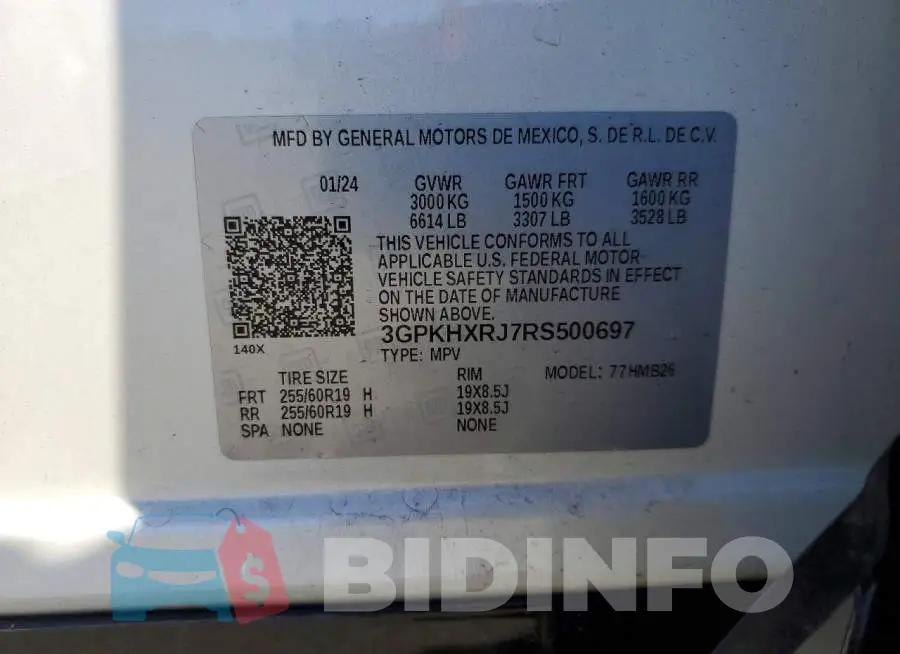 3GPKHXRJ7RS500697 Photo# 14