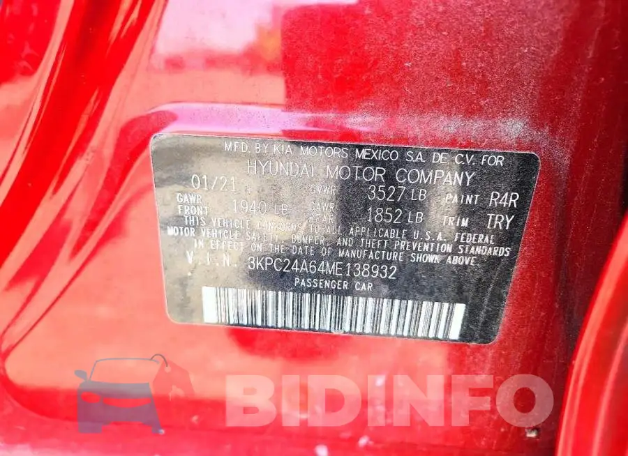 3KPC24A64ME138932 Photo# 12