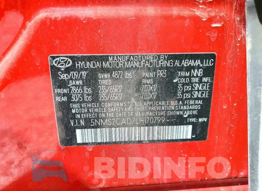 5NMS2CAD7LH170799 Photo# 13