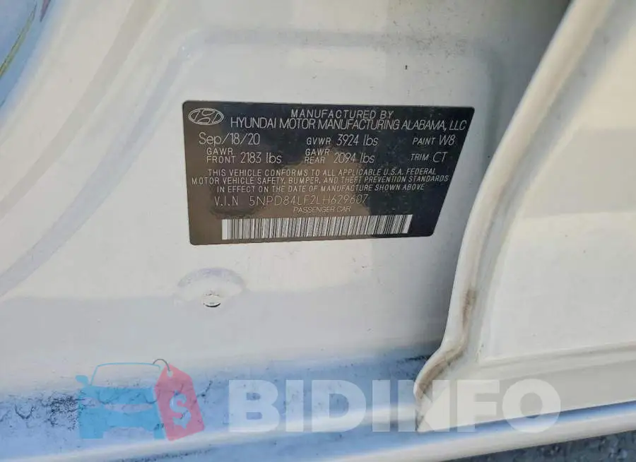 5NPD84LF2LH629607 Photo# 12