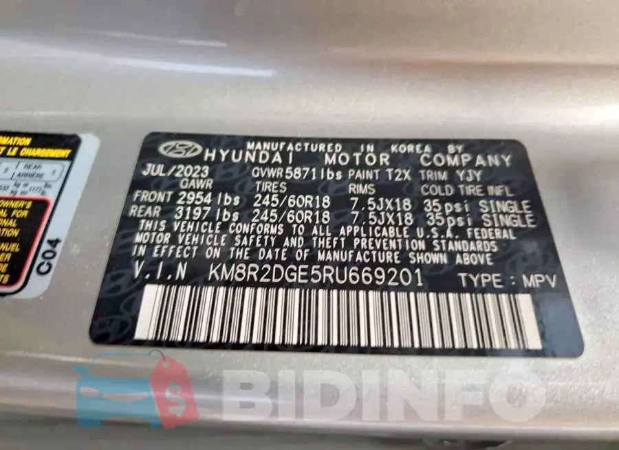 KM8R2DGE5RU669201 Photo# 13